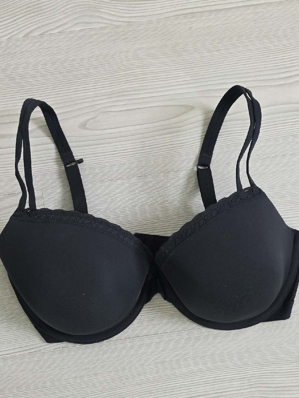 Aerie Black Lace-Trim Bra